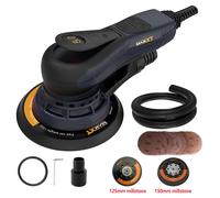 MAXXT 220V 5.0mm Ponceuse d'angle pour le travail du bois, moteur sur rail, machine de polissage électrique multifonctionnelle pour voiture, tête d'aspiration pour mastic Add 1 more millstone