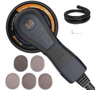 MAXXT 5,0 mm Ponceuse excentrique sans balais 230V avec câblage triplique : 150 mm, ponceuse électrique polyvalente à vitesse variable et 10 disques de ponçage, filaire