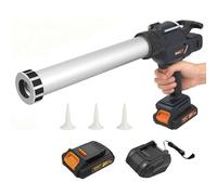 MAXXT PISTOLET À MASTIC ÉLECTRIQUE POUR CARTOUCHES DE 600ML, PISTOLET À SILICONE 20V AVEC PILES DE 2000MAH POUR LE MATAGE ET L'ÉTANCHÉITÉ