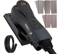 MAXXT Ponceuse excentrique électrique sans balais - 3 mm - 350 W - Multifonction - 4000-10000 tr/min - Vitesse variable - Ponceuse excentrique filaire - Machine avec 10 papiers abrasifs