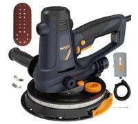 MAXXT Ponceuse murale pour cloisons sèches, 810W Moteur électrique 1500-2800TR/MIN, vitesse variable, aspiration réglable, grosse et fine abrasion, 8 disques à poncer