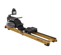 MAXXUS Rameur Pliable Appartement HWR 700 - en Bois, Compact, Moniteur, Compatible avec Applications - Rameur a Eau, Rowing Machine, Appareil Musculation, Home Trainer Connecté, Fitness