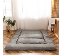 MAXYOYO Matelas Futon de Sol Japonais - Matelas Futon d'appoint Pliable 1 Place Matelas de lit Matelassé pour Les Voyages d'invités et Le Camping (Gris Anthracite, 135 ×190 cm)