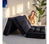 MAXYOYO Matelas Pliable 2 Places, Épaisseur 15cm Matelas Pliant pour Futon Convertible Canapé-lit Portable, Surmatelas pour Invités Lit d'Appoint, 150x200cm