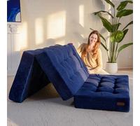 MAXYOYO Matelas Pliable 2 Places, Épaisseur 15cm Matelas Pliant pour Futon Convertible Canapé-lit Portable, Invités Lit d'Appoint, 135x190