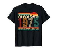 May 1975 Limited Edition Classic 1975 Year Vintage Birthday T-Shirt