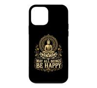 May All Beings Find Joy Bouddhiste Méditation Compassion Cadeau Coque pour iPhone 12 Mini