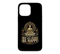 May All Beings Find Joy Bouddhiste Méditation Compassion Cadeau Coque pour iPhone 13 Pro Max
