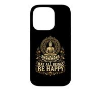 May All Beings Find Joy Bouddhiste Méditation Compassion Cadeau Coque pour iPhone 14 Pro