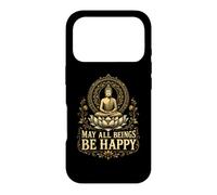 May All Beings Find Joy Bouddhiste Méditation Compassion Cadeau Coque pour iPhone 17 Pro