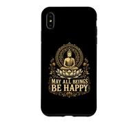 May All Beings Find Joy Bouddhiste Méditation Compassion Cadeau Coque pour iPhone XS Max