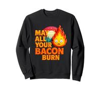 May All Your Bacon Burn Barbecue Grunge Vintage Sunset Sweatshirt