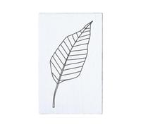 May and Berry Tampon en bois - Feuille stylisée, 35 x 55 mm