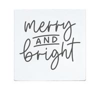 May and Berry Tampon en bois - Merry and Bright, 45 x 45 mm