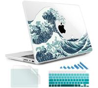 May Chen Coque Rigide en Plastique Anti-Chute avec Protecteur de Clavier pour MacBook Pro 16" M1 M2 M3 M4 M5 Pro/Max avec Liquid Retina XDR, Version 2021-2025 2026 A3429 A3428, Motif Great Wave