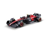 May Cheong B18-38086G Bburago Formula 1 Alfa Romeo F1 Team Stake C43 2023 AVEC CASQUE ZHOU Échelle 1:43 Machine de course coulée sous pression à collectionner, multiple