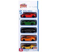 BURAGO Coffret 5 petites Voitures Métal 1/43