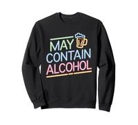 May Contain Alcohol Proverbe Drôle Alcool Mallorca Party Sweatshirt