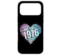 May Girl 1976 Awesome Fabulous Big Heart 50e Pink Fifty Mom Coque pour iPhone 17 Pro Max