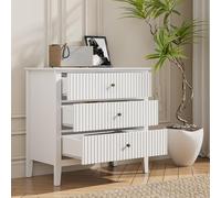 May in Color Commode à 3 tiroirs en bois d'ingénierie, blanc, 1 pièce