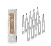 May Lot de 10 lames de burin creux figure 3 en acier au carbone | Lames professionnelles stériles pour podologie et soins des pieds | Instrument de précision pour enlever les callosités et les cors |