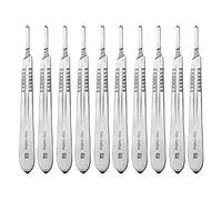 May Lot de 10 porte-scalpels en acier inoxydable Nr 4
