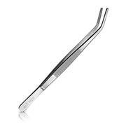 May - May - Pince du chef - Pinces cuisine - Pince à rôtir - Pince à Grill - Pincettes cuisinier - Pince courbées - Utensiles de cuisine - Longuer: 20 cm - Inox