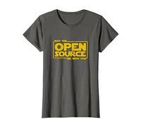 May Open Source Programming Fun Devops Software Linux Java T-Shirt, Femme, Asphalte, S