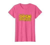 May Open Source Programming Fun Devops Software Linux Java T-Shirt, Femme, Rose Chiné, 3XL
