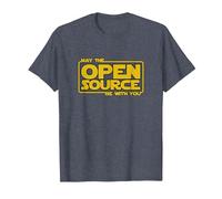 May Open Source Programming Fun Devops Software Linux Java T-Shirt, Homme, Bleu Chiné, L