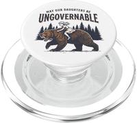 May Our Daughters Be Ungovernable | Fille Ours féministe PopSockets PopGrip pour MagSafe