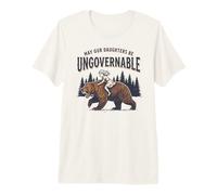May Our Daughters Be Ungovernable | Fille Ours féministe T-Shirt Haut de Gamme