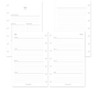 MAY PAPER CO. Planificateur hebdomadaire 2026/2027 sur 2 pages lignées horizontales - Format mini Happy Planner | juillet 2026 à juin 2027 | Recharge de planificateur