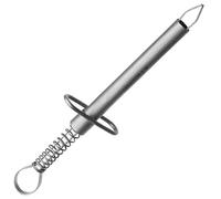 May - Pince à épiler tique avec ressorte - Pince des tiques - Bouts pointus: 2 mm - Inox - Longueur: 11,5 cm