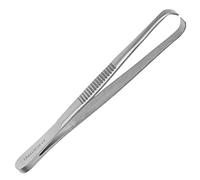 May Pince à Tiques pour Chien & Chat - Pincette Professionnelle INOX à Pointe Coudée Précise pour Retrait Sécurisé des Tiques sur Animaux Domestiques, 9,5 cm
