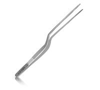 May - Pince de chef - Pincette à Servir - pinces de cuisine - pincettes cuisinier - droit - Longuer: 20 cm - acier inoxydable