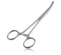 May Pince de Précision Coudée 16cm avec Verrouillage, Acier Inoxydable, Outil de Serrage pour Hobby, Bricolage, Modélisme & Pêche (Dégorgeoir)