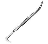 May - Pince du chef - Pinces cuisine - Pince à rôtir - Pince à Grill - Pincettes cuisinier - Pince courbées - Utensiles de cuisine - Longuer: 25 cm - Inox