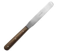 May - Spatule Acier Inoxydable - 19 cm - Flexible - Manches en Bois - Pour Laboratoire, Médecine ou Cosmétique