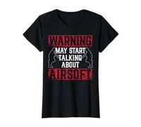 May Start Talking About Airsoft Lover Jeu Tactique T-Shirt Graphique avec Valeur