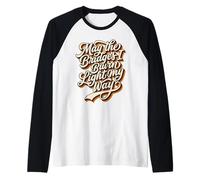 May The Bridges I Burn Light My Way Vintage années 70 Manche Raglan