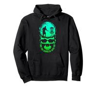 May The Course Be with You Disque Golf Player Skull Sunset Sweat à Capuche