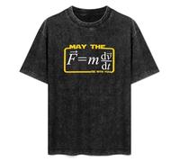 May The F=Mdv/DT Be with You Unisex T-Shirt Black Mens Top Tee XXL