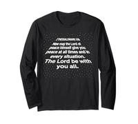 May The Lord Be with You Écriture Bible Verse Jésus Lover Manche Longue