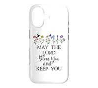 May The Lord Bless You and Keep You Christian Bible Verse Coque pour iPhone 17