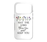May The Lord Bless You and Keep You Christian Bible Verse Coque pour iPhone 17 Pro