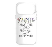 May The Lord Bless You and Keep You Christian Bible Verse Coque pour iPhone 17 Pro Max