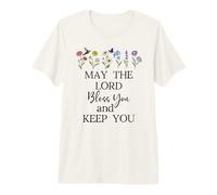 May The Lord Bless You and Keep You Christian Bible Verse T-Shirt Haut de Gamme