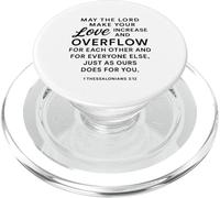 May The Lord Make Your Love Augmenter 1 Thessaloniciens 3:12 PopSockets PopGrip pour MagSafe