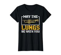 May The Lungs Be with You Trompet Player Musicien T-Shirt Graphique avec Valeur